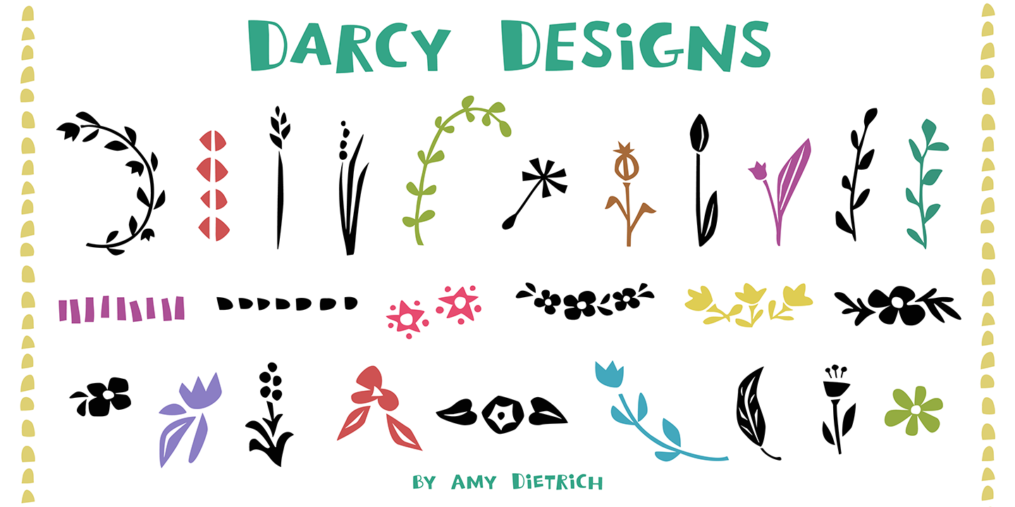 Example font Darcy #3